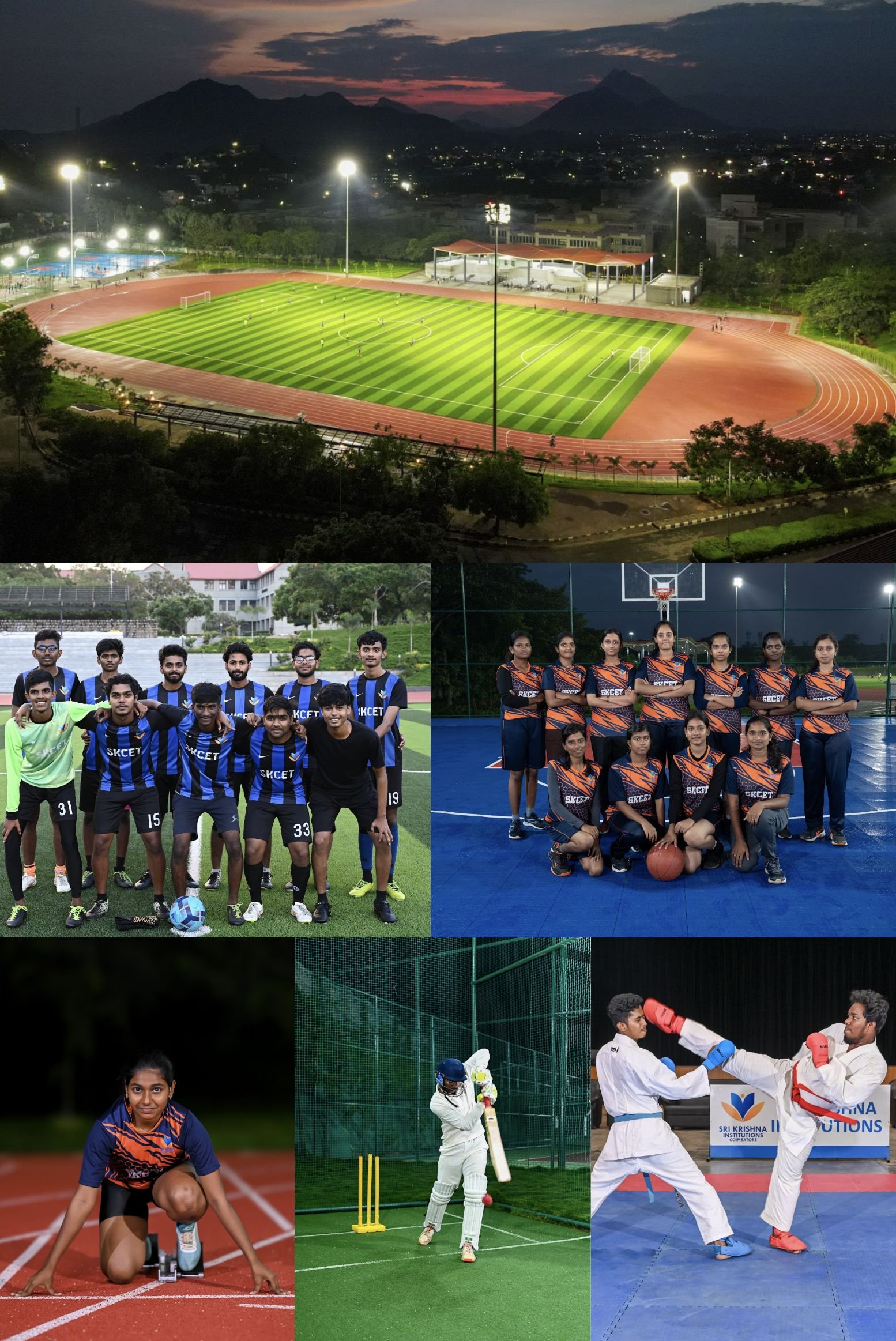 Sports facilities at SKCET