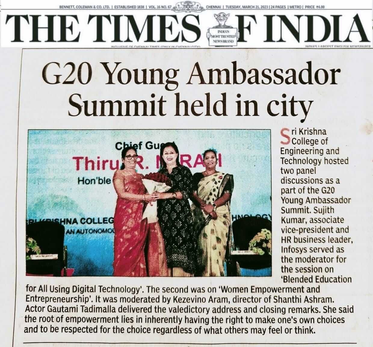 G20 Young Ambassador Summit 2023 — photograph 1 of 4