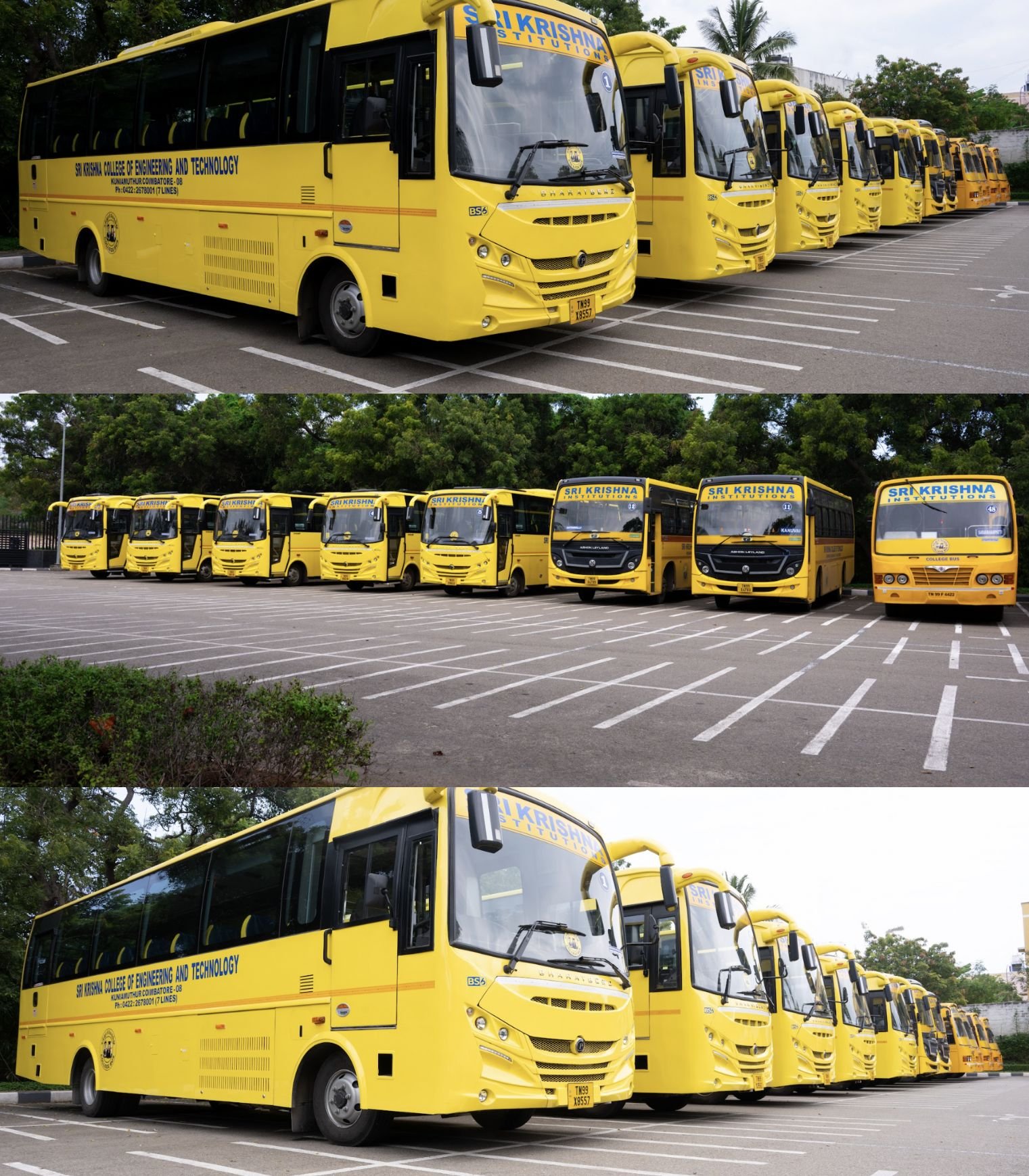 SKCET college buses